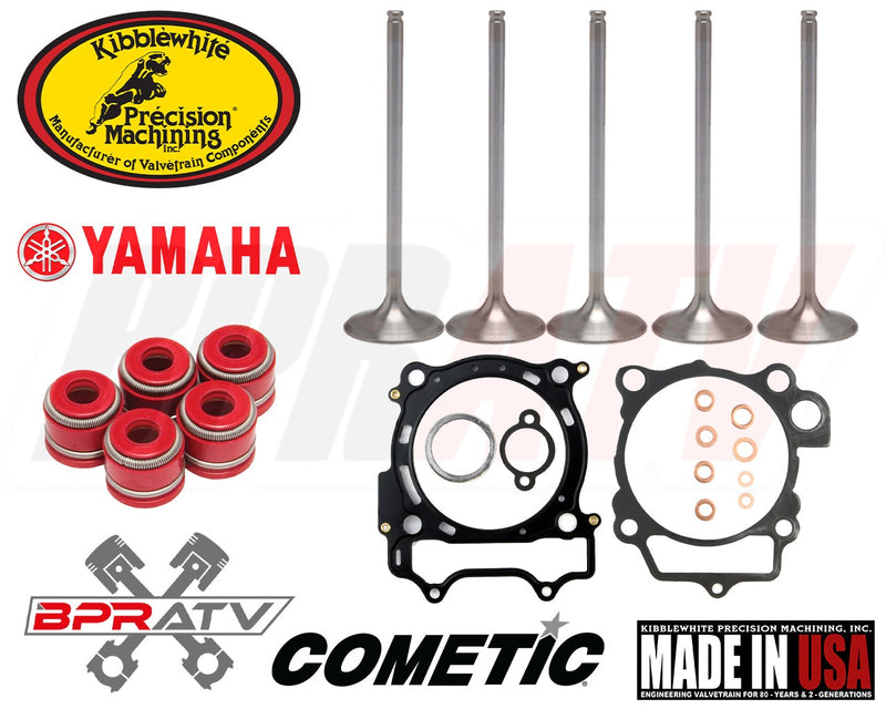 YFZ450R YFZ 450R Kibblewhite Intake Exhaust Valves Seals 95mm Cometic Gasket Kit