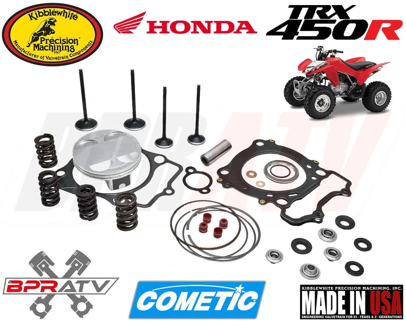 04 05 Honda TRX450R TRX 450R Kibblewhite Valves Titanium Springs Piston Cometic