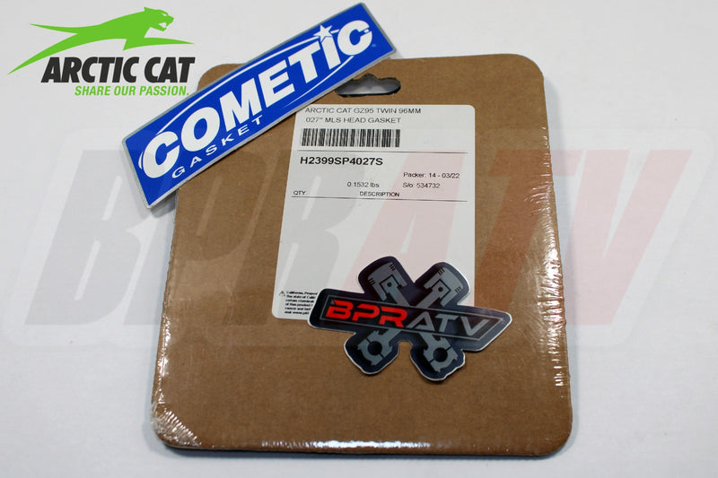 Arctic Cat Wildcat X 1000 92 94 96 mm Big Bore COMETIC Head Gasket MLS 0830-209