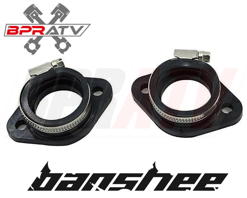 TWO BANSHEE BILLET Aluminum SINGLE INTAKES Carb Boots Intakes 38mm 39mm 41mm PWK