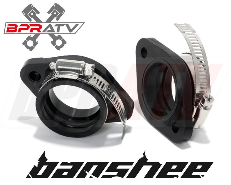 TWO BANSHEE BILLET Aluminum SINGLE INTAKES Carb Boots Intakes 38mm 39mm 41mm PWK