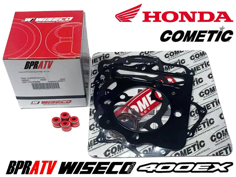 Honda XR400 XR400R XR 400 Top End Rebuild Repair Kit 10:1 Wiseco Piston Gaskets