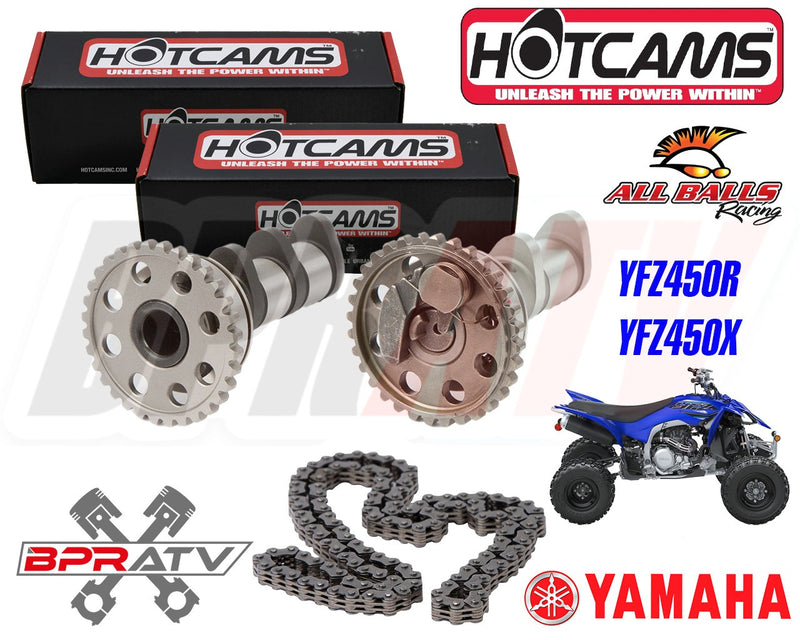 YFZ450R YFZ 450R 450X SE Hot Cams Stage 2 TWO Camshafts & HOT CAMS Timing Chain