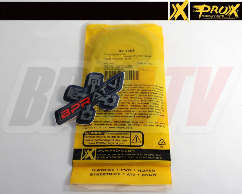 86-89 Honda TRX250R TRX 250R Main Crankshaft Bearings SKF & ProX Crank Seals Kit