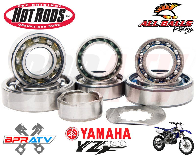 04-06 Yamaha WR450F WR 450F Hot Rods Heavy Duty Transmission Bearings Kit Hotrod