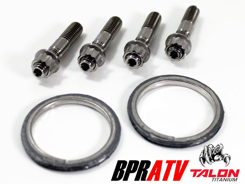 Can-Am Commander MAX 1000 Exhaust Repair Kit BPRATV Titanium Studs Nuts & Gasket