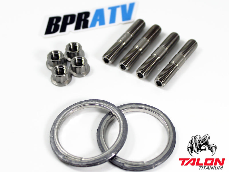 Can-Am Outlander Max 400 Exhaust Repair Kit BPRATV Titanium Studs Nuts & Gaskets