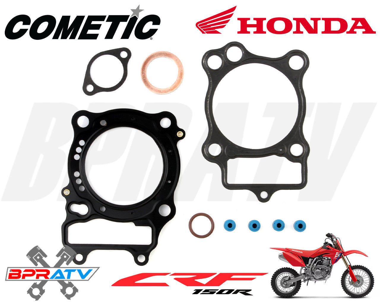 Honda CRF150R CRF 150R Top End Rebuild Kit OEM Stock Bore Cylinder