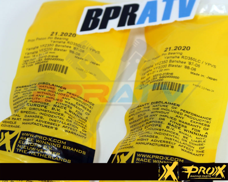 Yamaha Banshee ProX Top End Wrist Pin Bearing 21.2020 ( Set ) 2 Bearings JAPAN
