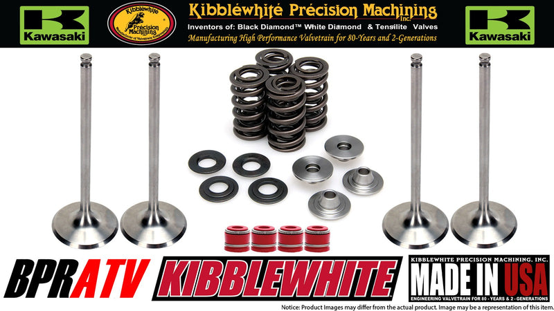 04-16 Kawasaki KX250F KX 250F Kibblewhite Intake Exhaust Valves TITANIUM Springs