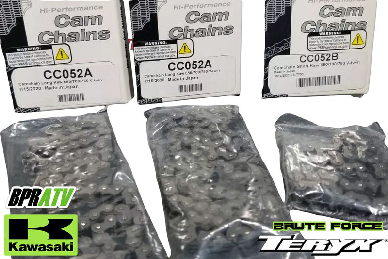 Kawasaki Brute Force 650 750 Teryx 750 Heavy Duty Wiseco Cam Timing Chains THREE