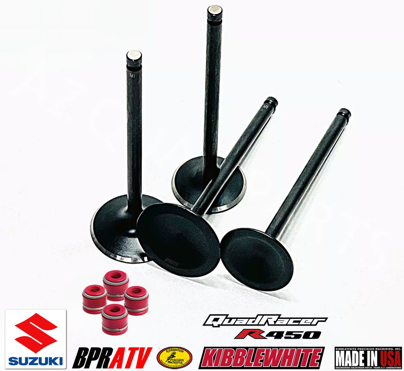 Suzuki LTR450 LTR 450 OEM Stock Size Kibblewhite Intake Exhaust Valves Seals Kit
