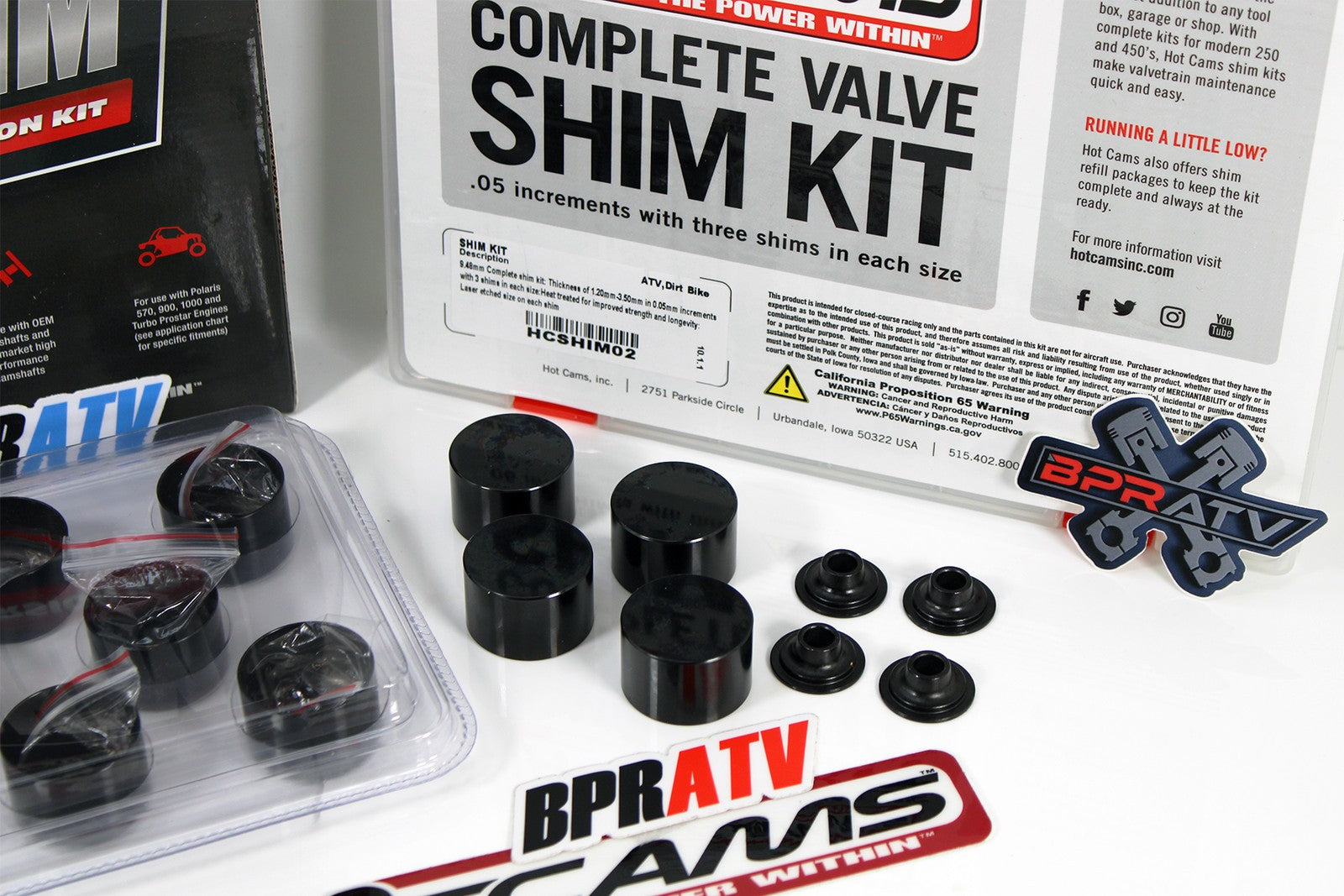 Polaris RZR XP1000 XP4 1000 Hot Cams Valve Shim Conversion Kit +