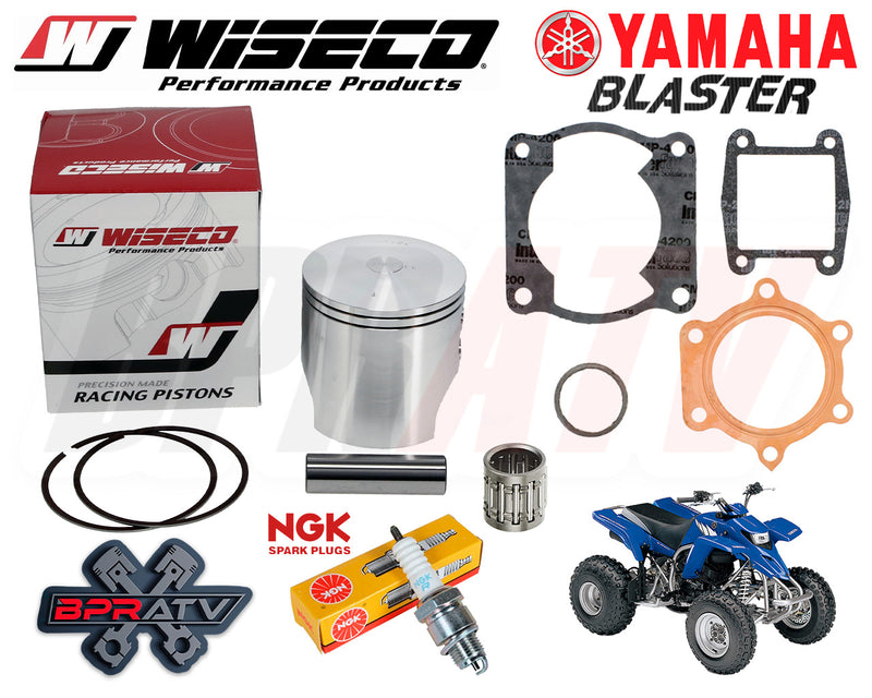 Yamaha Blaster 200 YFS200 66m Stock OEM Bore Cylinder WISECO Top End Rebuild Kit