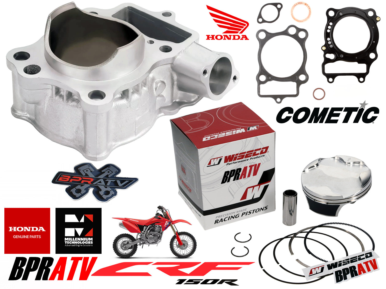 Honda CRF150R CRF 150R 68mm Big Bore OEM CYLINDER Wiseco Piston
