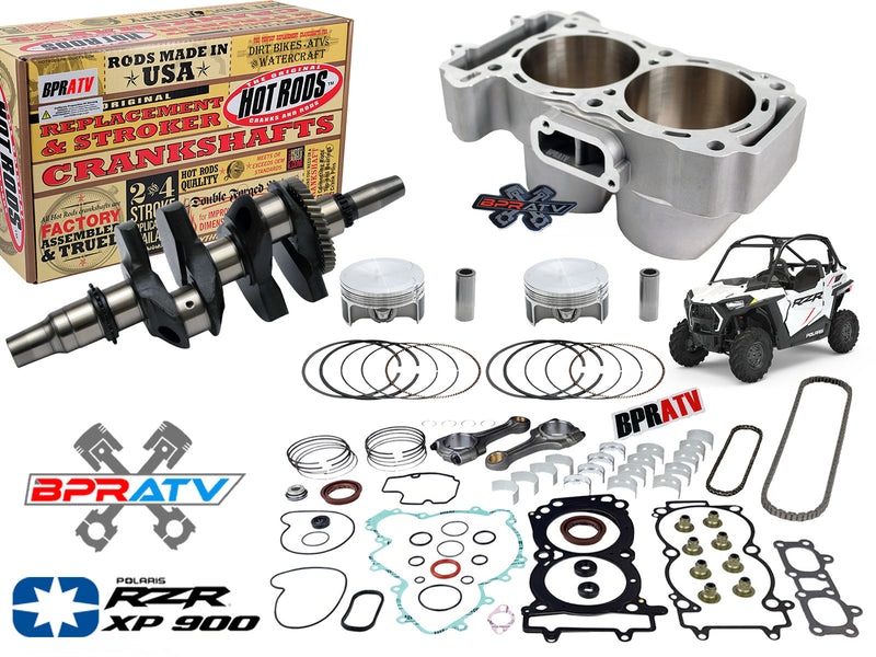 11-12 Polaris RZR XP 900 XP 4 Complete Engine Rebuild Kit Crank Cylinder Pistons