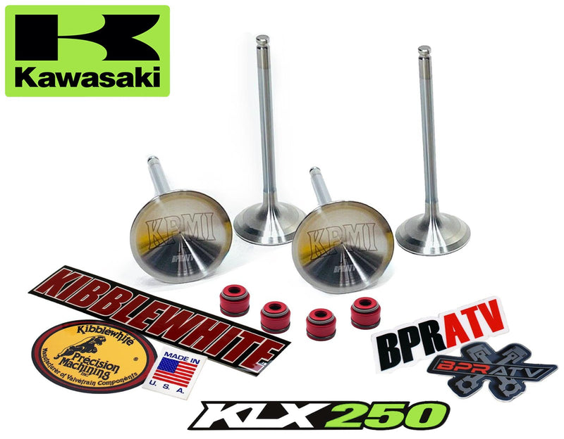 Kawasaki KLX250 KLX 250SF Kibblewhite Head Intake Exhaust Valves Kit Set & Seals
