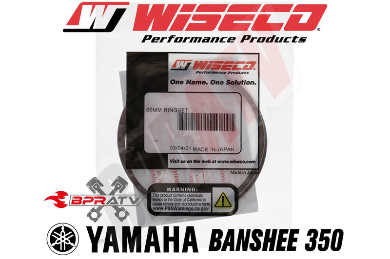Banshee 72 mm Bore Wiseco Piston Rings Super Cub Rebuild Set 2835CD Pair Set 4