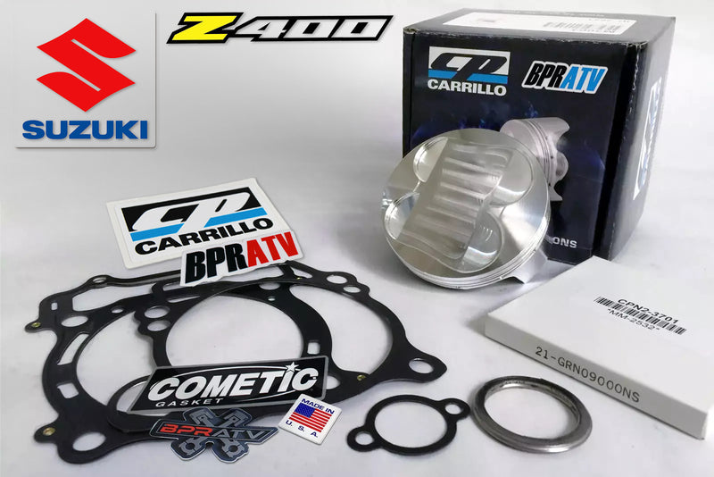Suzuki LTZ400 LTZ 400 Z400 90mm Stock Bore 12:1 CP Piston & Gaskets Top End Kit