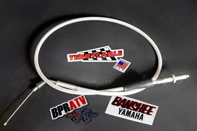 Yamaha Banshee Terry Cable Braided Single Thumb Throttle Cable PWK Carb 28-39mm