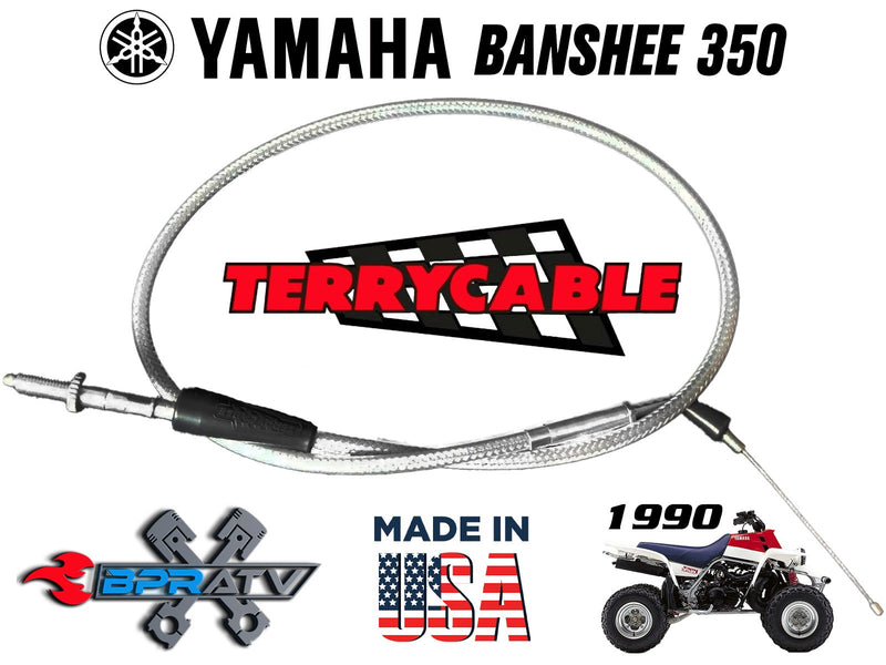 Yamaha Banshee Terry Cable Braided Single Thumb Throttle Cable PWK Carb 28-39mm