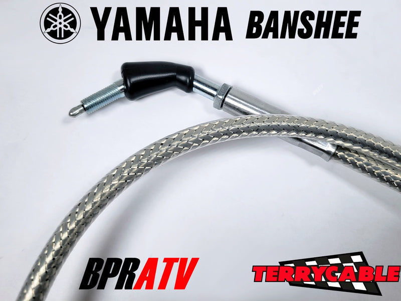 Yamaha Banshee Terry Cable Braided Single Thumb Throttle Cable PWK Carb 28-39mm