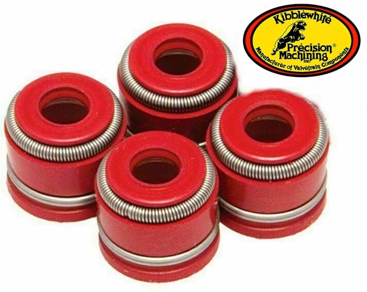 Kawasaki KX250 KX250X 03-25 RED Valve Seals Kibblewhite OEM 92049-1349 4pc Seals