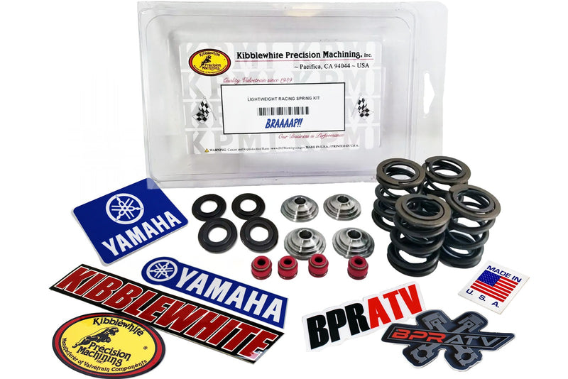 Kibblewhite Valve Spring Kit 80-81400 YZ250F 14-18 WR250F 14-19 RED Viton Seals