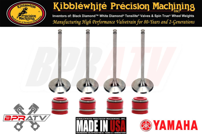 Yamaha YZ450F WR450F YZ450FX Kibblewhite Titanium Valve Kit 14-20 Red Viton Seal