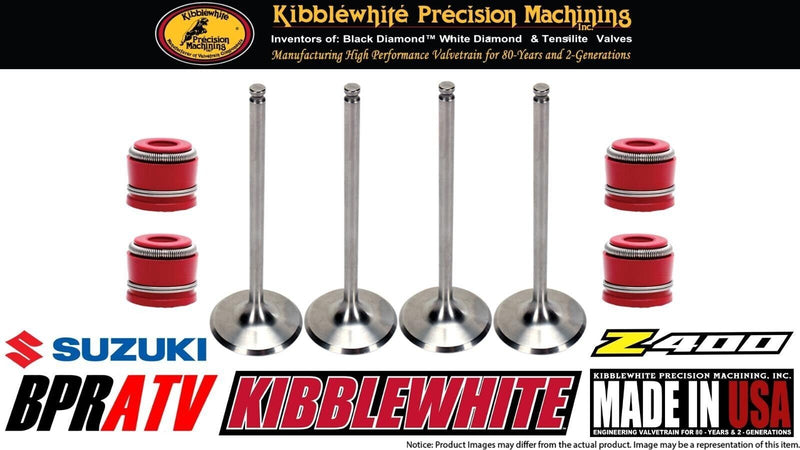 Kibblewhite Kit Válvulas WHITE Diamond Suzuki DRZ400 LTZ400 Muelles Retenedores!