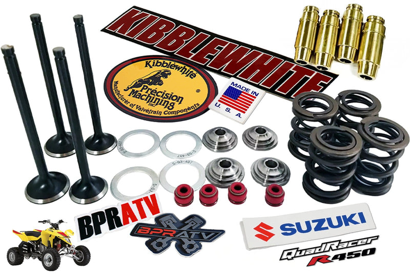 Suzuki LTR450 Kibblewhite Black Diamond Valves Titanium Springs RED Seals '06-09