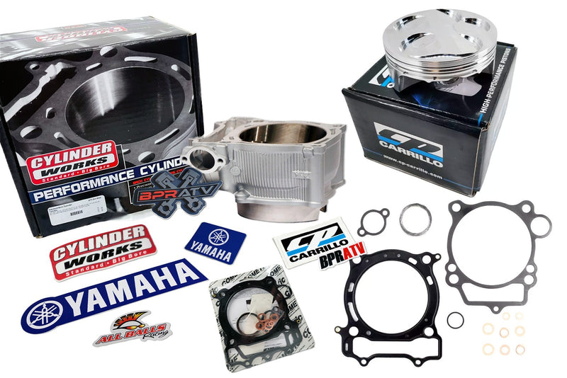 Yamaha YFZ450R 450X 95mm Top End Rebuild Kit Cylinder Works & CP Carrillo Piston