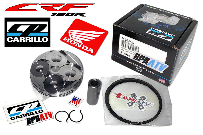 07-25 CRF 150R CP Carrillo Piston Kit 13:1 66mm OEM Bore Rebuild Kit Flat Valves