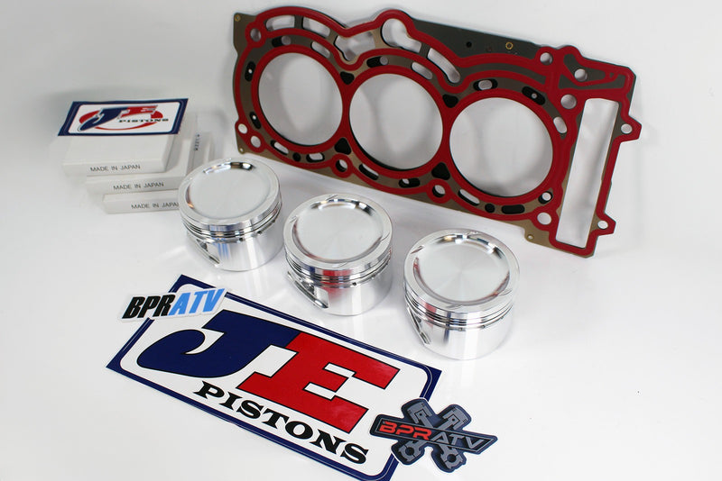 Can-Am Maverick X3 Turbo 17-25 JE Piston Set 9.5:1 MLS Head Gasket Forged In USA