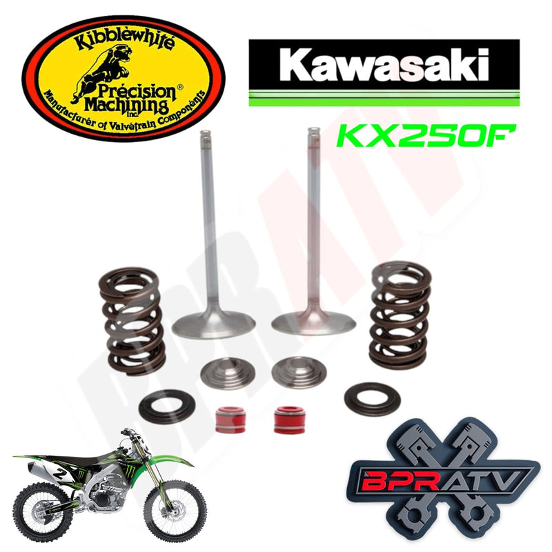 Kawasaki KX250F Kibblewhite Stainless Intake Valves Springs RED Seals Kit '20-22