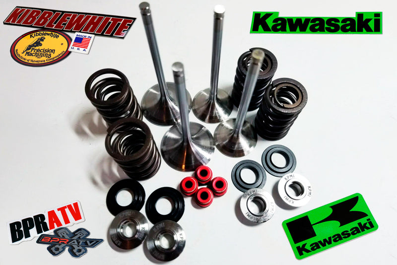 KFX400 Performance Valve Train Kit Kibblewhite Valves + Titanium Retainers Seals