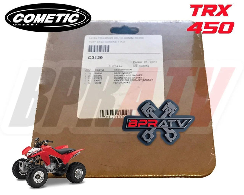 NEW Honda TRX450R TRX 450ER CP 12.5:1 Piston 96mm Cometic Gasket Kit Made in USA