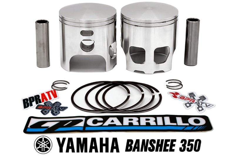 Banshee Yamaha CP-Carrillo 66mm +2 Big Bore Forged Pistons Kit Race Proven Parts
