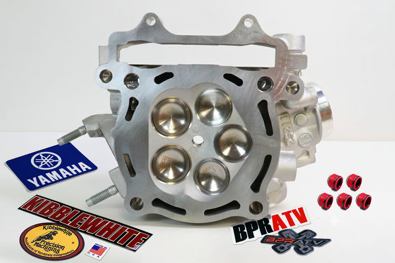 YFZ450R OEM Race Ported Head Assembly & Kibblewhite +1mm Valves Titanium Springs