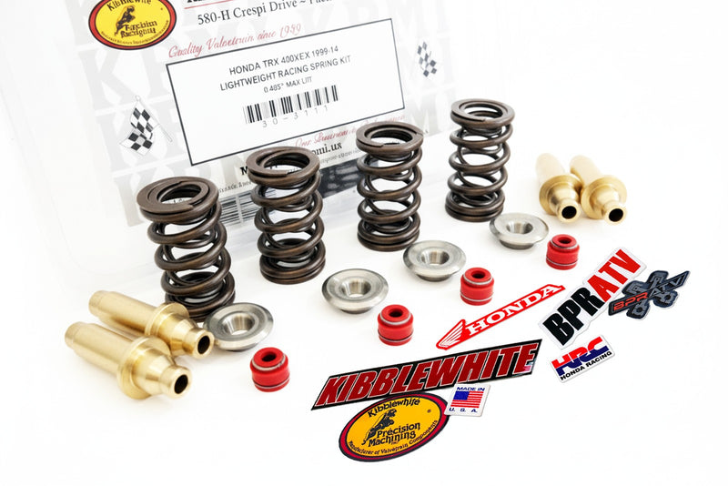 Honda TRX400EX 400X XR400 Kibblewhite Titanium Valve Spring Kit Guides RED Seals