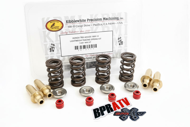Kibblewhite 30-3111 30-3120 Titanium Spring Kit Valve Guides Seal TRX400EX XR400