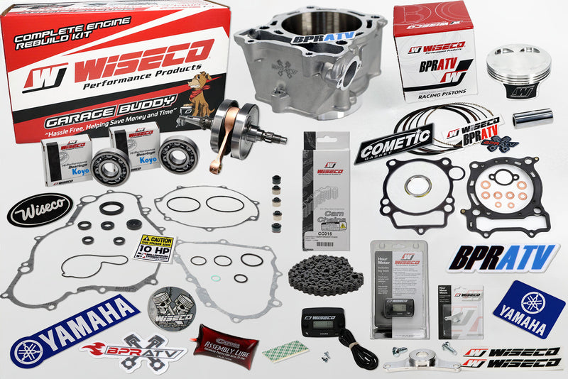 YFZ 450 Engine Rebuild Kit Wiseco Crank Piston Cylinder Gaskets Cam Chain '04-13
