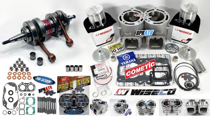 BPRATV Banshee 421 Stroker Big Bore Kit ARES 68mm Cylinders Wiseco Pistons Head!