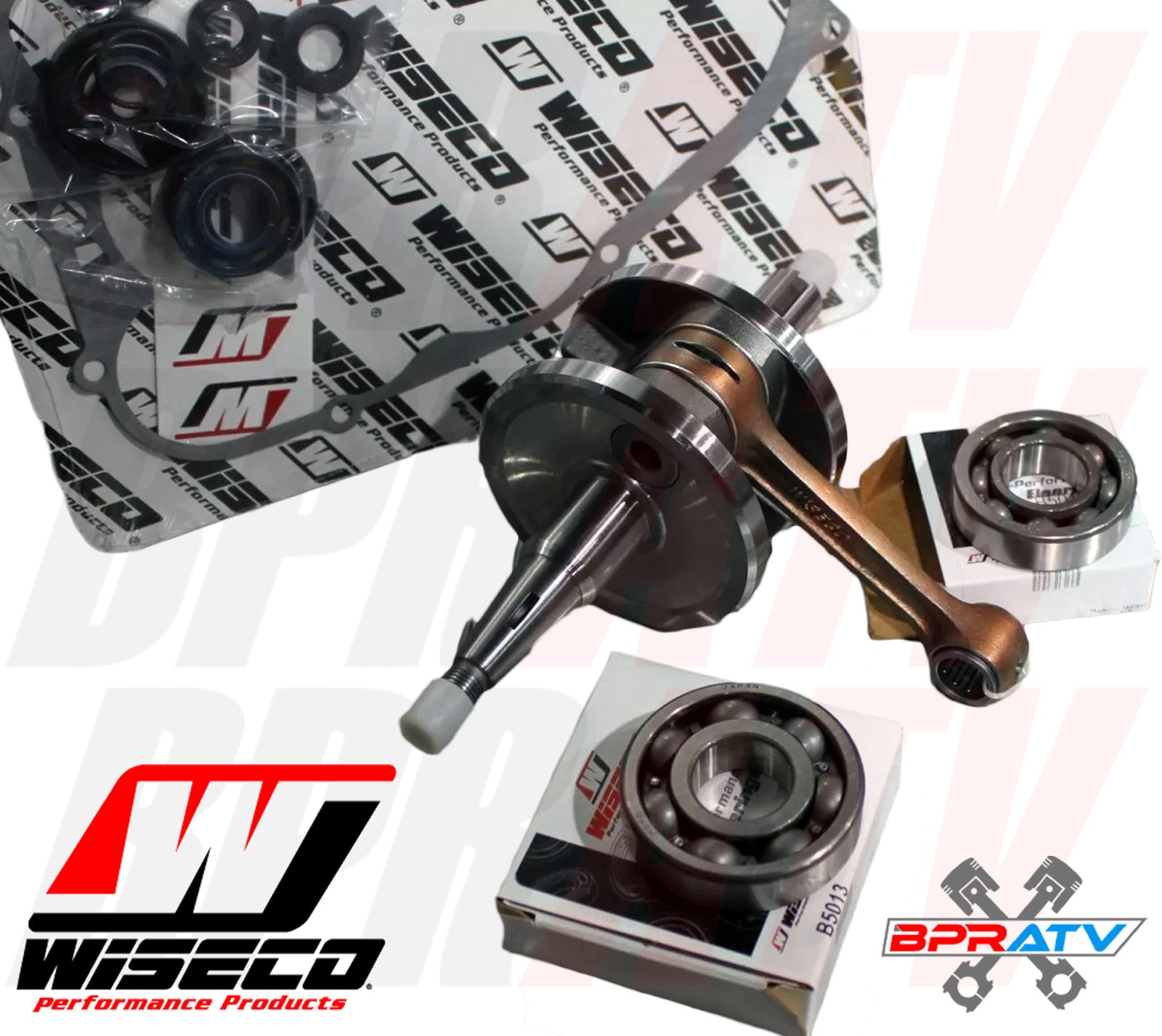 Athena 44mm Cylinder Wiseco Crank Engine Rebuild Kit Cometic