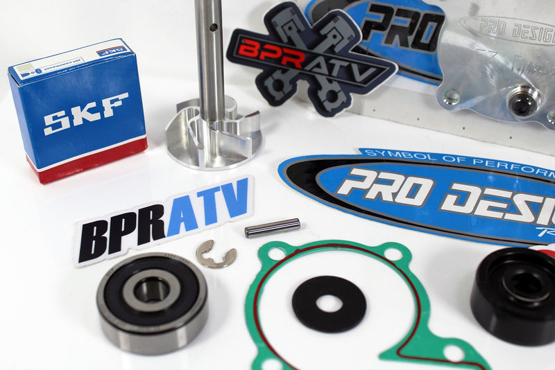 Banshee Pro Design Billet E-Z Drain Cover Water Pump Rebuild & Upgraded Impeller