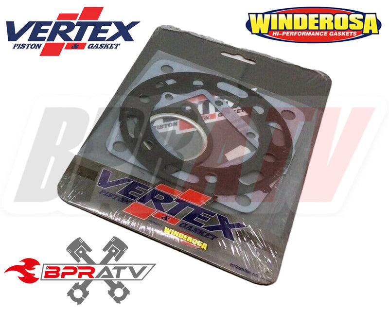 97-02 Scrambler 400 Cylinder Wiseco Piston Vertex Gasket NGK Top End Rebuild Kit