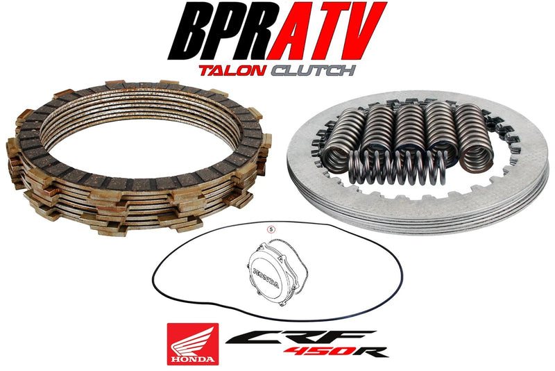 09-10 CRF450R CRF 450R DUNER Trail Clutch Kit Fibers Steels Complete OEM Gaskets