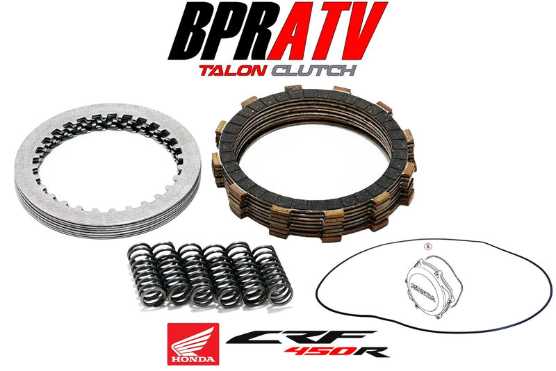 09-10 CRF450R CRF 450R DUNER Trail Clutch Kit Fibers Steels Complete OEM Gaskets