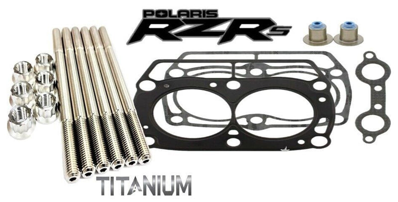 RZR800 RZR 800 Head Studs Bolts Stud Cylinder Head Top End Gasket Kit Titanium