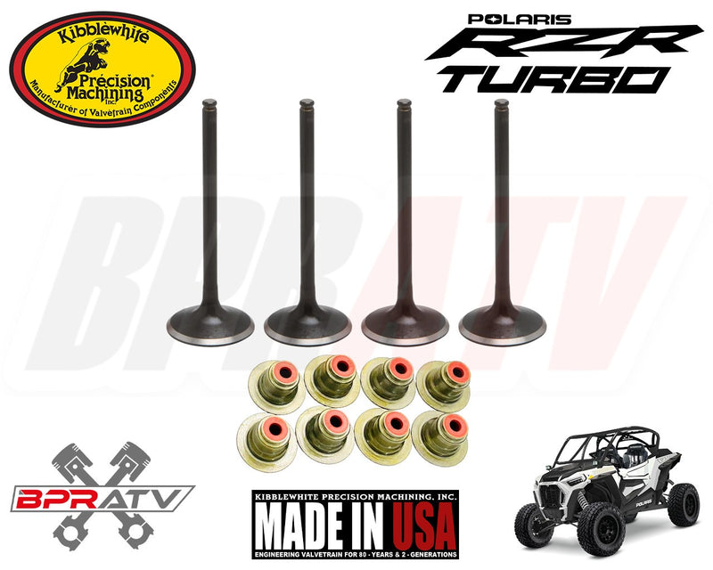 Polaris RZR XP Turbo OEM Kibblewhite Head Replacement INTAKE Valves & RED Seals